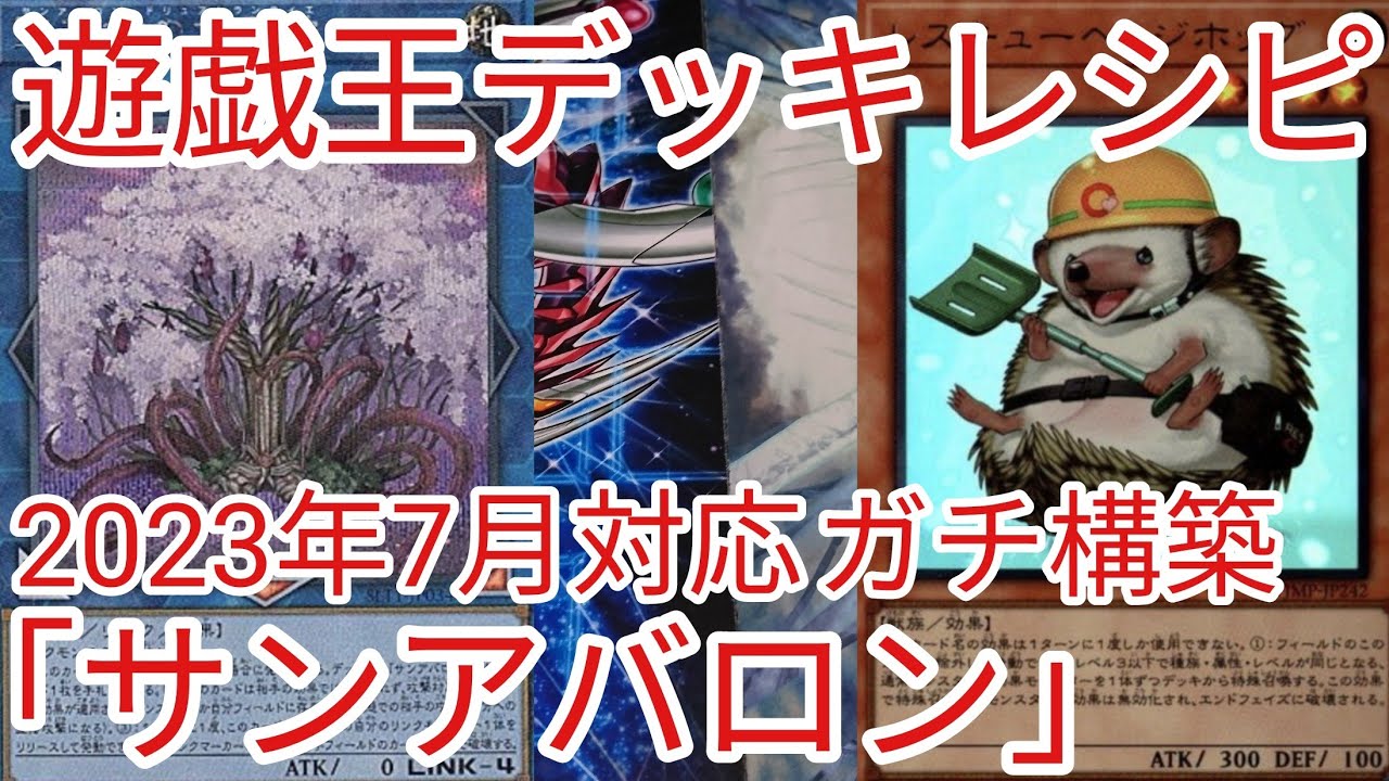 遊戯王 デッキレシピ】2023年7月対応「サンアバロン」ガチ構築 - YouTube