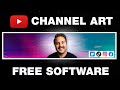 How to make a youtube channel art banner for free without photoshop