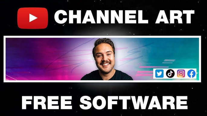 Free  Channel Art Studio Template - Download in PSD