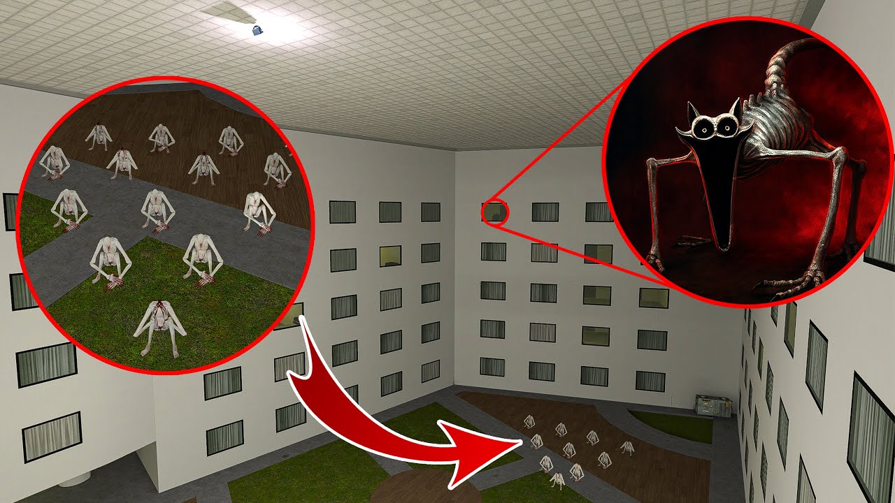 SCP 096 And Catnap Nightmare Garry's Mod Nextbots Got Out of Hand Again 