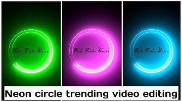 How to make neon circle status video || neon name art video editing || alightmotion tutorial kannada