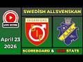 🔴 Degerfors IF vs AIK Fotboll LIVE | Allsvenskan | April 23, 2026 | Live Scoreboard