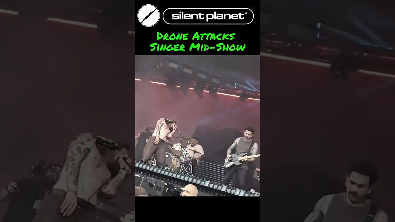 Watch Drone Attacks Singer Mid Show 🤯 He Never Stopped Singing 🤘#SilentPlanet #DroneFail on YouTube Watch Drone Attacks Singer Mid Show 🤯 He Never Stopped Singing 🤘#SilentPlanet #DroneFail on YouTube
