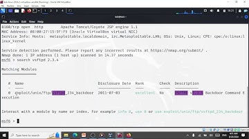 Metasploit Framework Session 2  -  Demo - Exploiting VSFTPD 2.3.4 Service