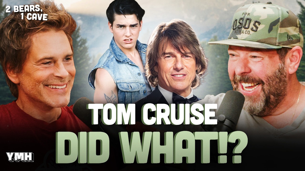 Tom Cruise Pulled His Own Tooth Out w/ Rob Lowe | 2 Bears, 1 Cave