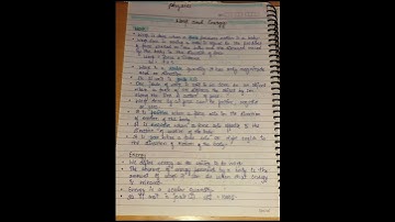 Class 9 science chapter work and energy short notes #notes #class9science