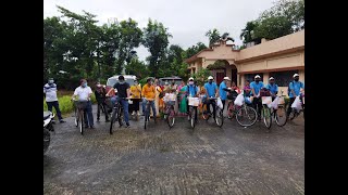 Cycle Rally to Promote Covid19 Awareness - Mahalaya- Uttar Dinagjpur- SDO, Islampur- Saptarshi Nag