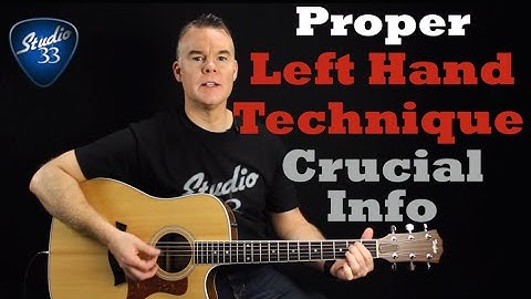 Proper Left Hand Technique. Crucial MUST KNOW tips (Beginner Guitar Lesson)