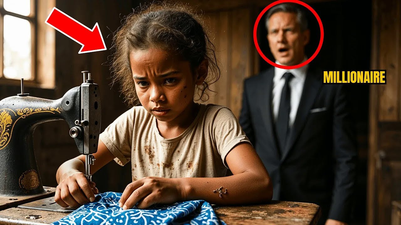 Millionaire SHOCKED When Collecting Late Rent And Seeing A Black Girl SEWING In EXHAUSTION…