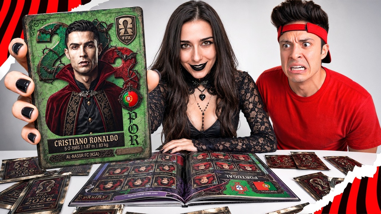 A MORGANA FEZ UM ÁLBUM DE FIGURINHAS DA COPA GÓTICO