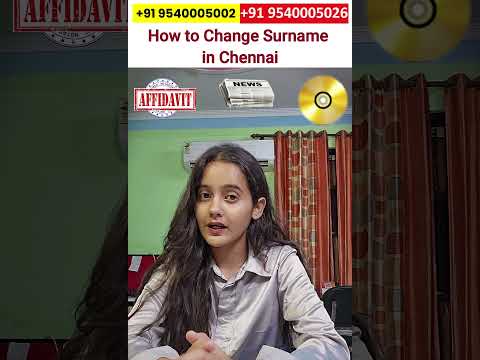 How to change surname in Chennai