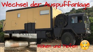 Überall Rost, Rost und noch mal Rost. Wechsel der Auspuffanlage beim MAN Kat 1 4x4 (TEIL 1)