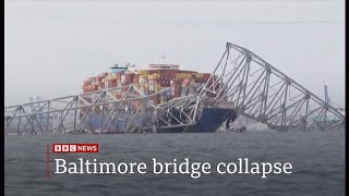 Major Baltimore bridge collapses after being hit by ship & aftermath (2) (USA) 26-27/March/2024