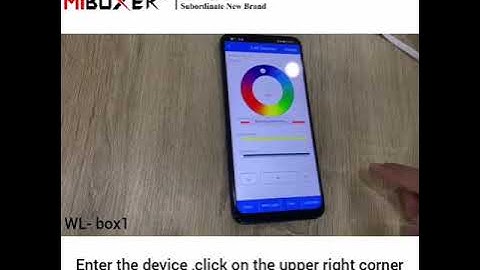 How to use 2.4GHZ Gateway wifi control from Miboxer?