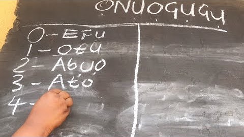 LEARN NUMBERS IN IGBO LANGUAGES...LEARN 1 TO 1 MILLION IN 12 MINUTES..#learnigbo #african