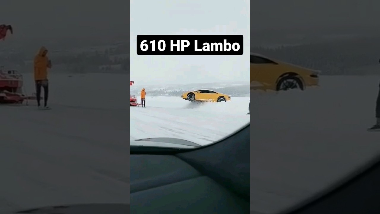 Lambo and snow not a good combination | 