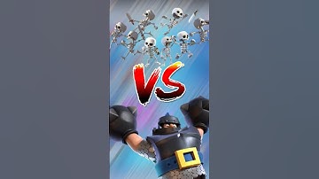 Can skeletons beat mega knight? #clashroyale #clash #megaknight #skeletonarmy #like #shorts