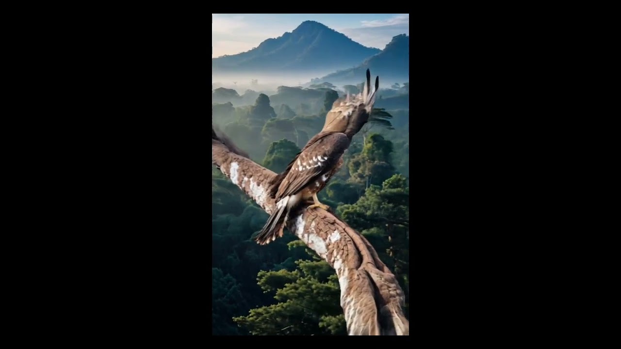 The Majestic Javan Hawk-Eagle – Indonesia’s National Bird! 🦅🇮🇩 