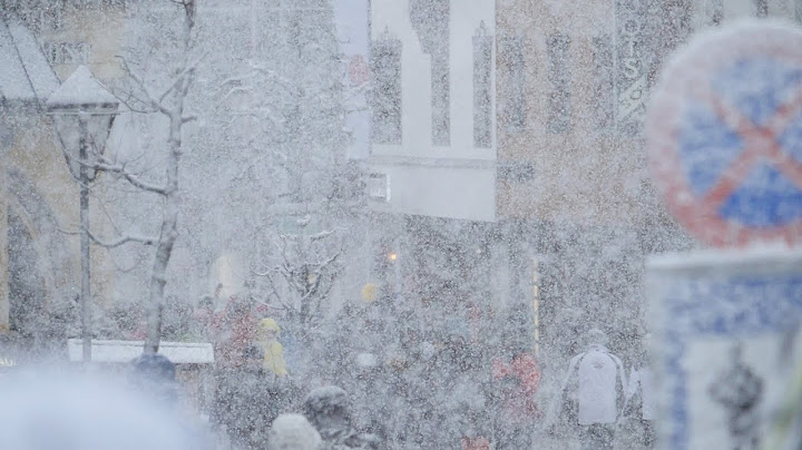 Massive Snowstorm in March in St. Anton am Arlberg
