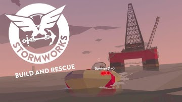 Oil Rig Rescue! - StormWorks Build and Rescue Gameplay - Alpha