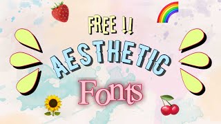 FREE AESTHETIC FONTS #DAFONT screenshot 4