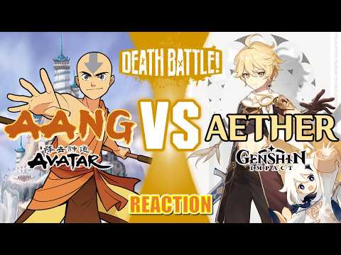 Maestros Elementales | Aang VS Aether (Avatar VS Genshin Impact) | DEATH BATTLE! | REACTION