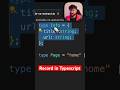 Record Type in Typescript