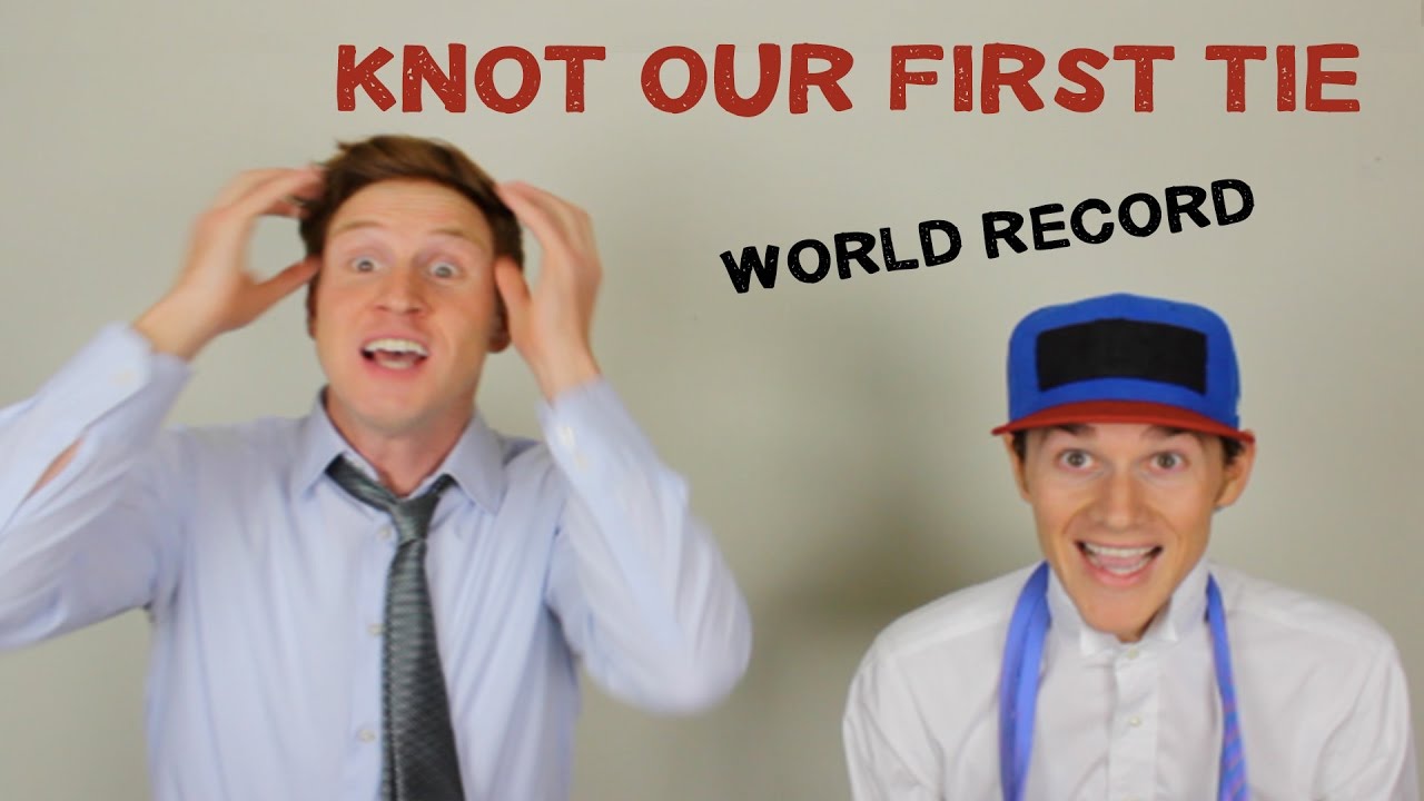 How to Tie a Necktie World Record!!! YouTube