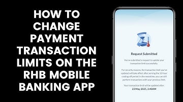 How to Change Payment Transaction Limits on the RHB Mobile Banking App l  JomPAY, Insurance, Bills
