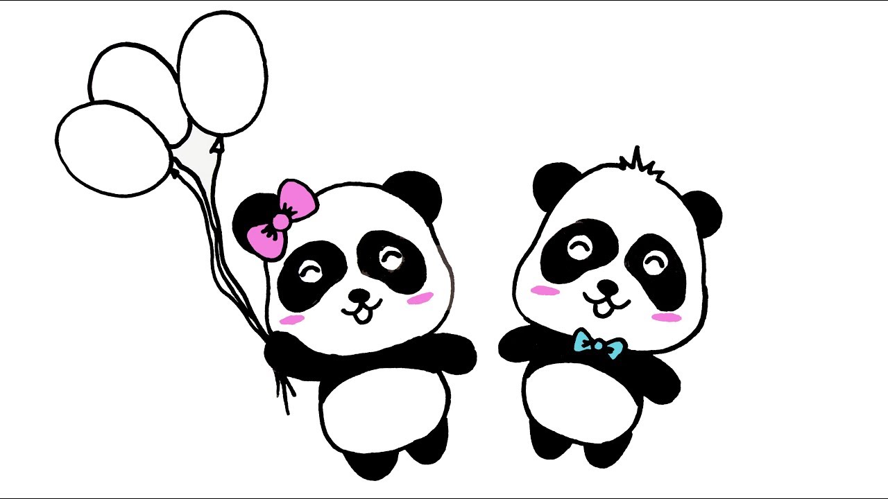  How to Draw  Baby  Panda  for Kids Drawing  BabyBus YouTube