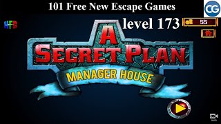 101 Free New Escape Games level 173 - A Secret Plan THE MANAGER HOUSE - Complete Game screenshot 4