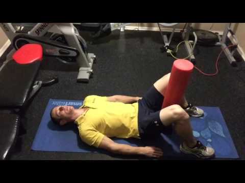 Laying Hip Foam Roller Squeeze Demo
