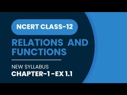 NCERT MATHS CLASS 12 Ex1.1 part 2 COMPLETE SOLUTION 💯 - YouTube