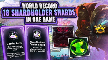 World Record Run: 18 Shardholders in One Game - NEW GAMEBREAKING INTERACTION | League Arena Gameplay