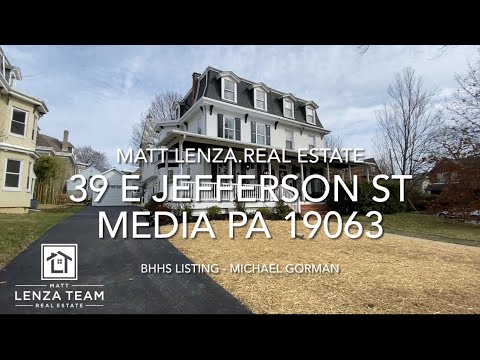 39 E Jefferson St, Media, PA home video tour