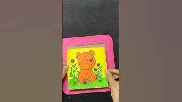 How to make interesting puzzle game from cardboard /  cardboard diy #shortvideo