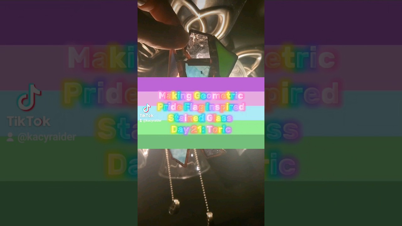 Day 21 of Turning Pride Flags into Geometric Stained Glass Suncatchers!