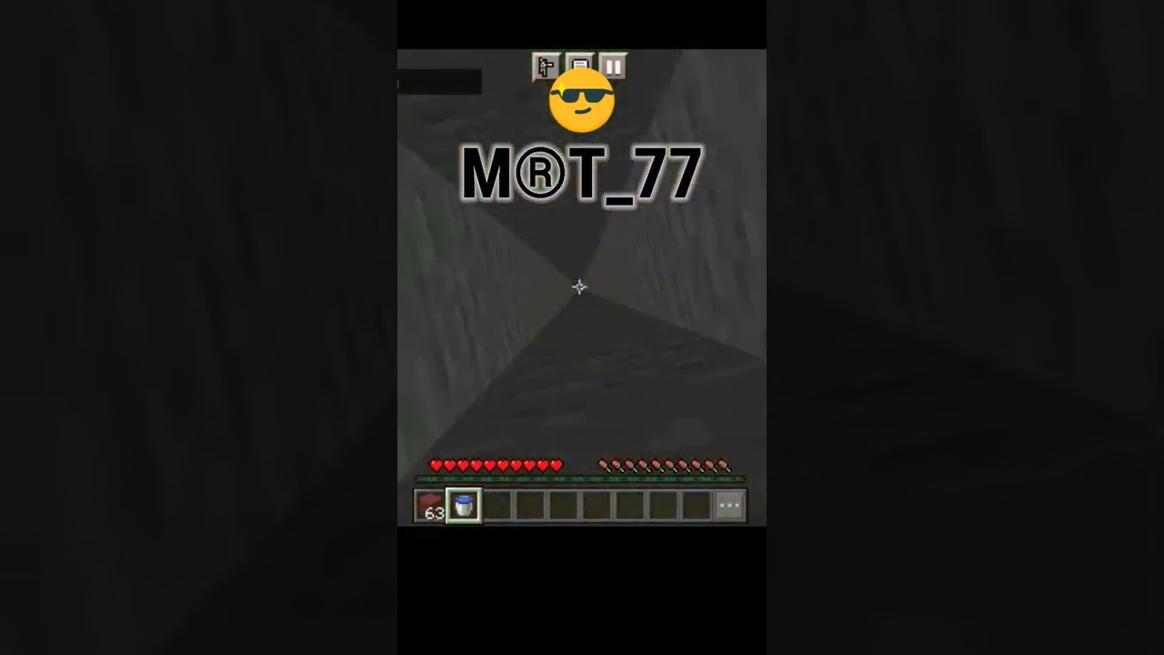 I did the hardest 😎 mlg in minecraft 
