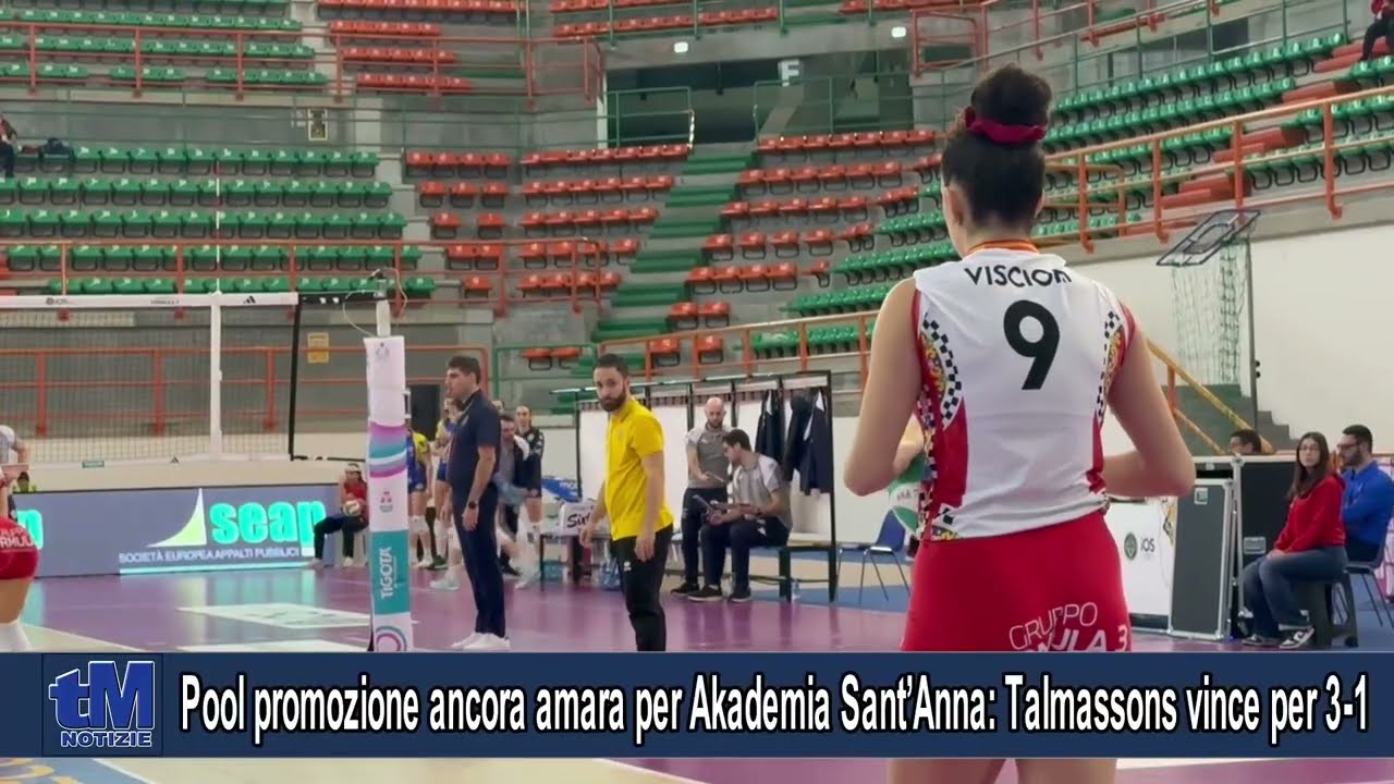 Pool promozione ancora amara per Akademia Sant’Anna: Talmassons vince per 3-1