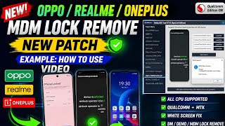 Example Video How To Use New Oplus White Screen MDM Patch Menu On HelloAIO Tool screenshot 1