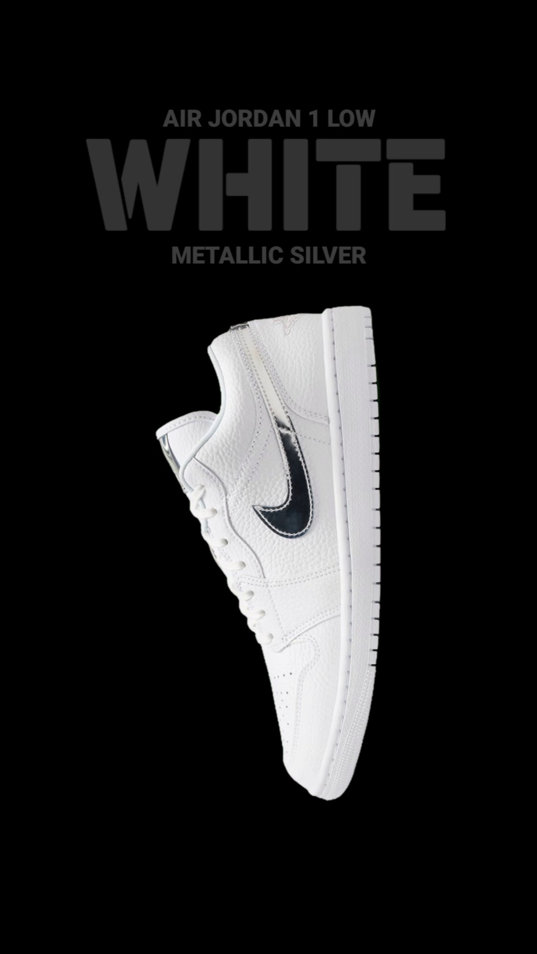 Air Jordan 1 Low WHITE AND METALLIC SILVER 2026 - YouTube