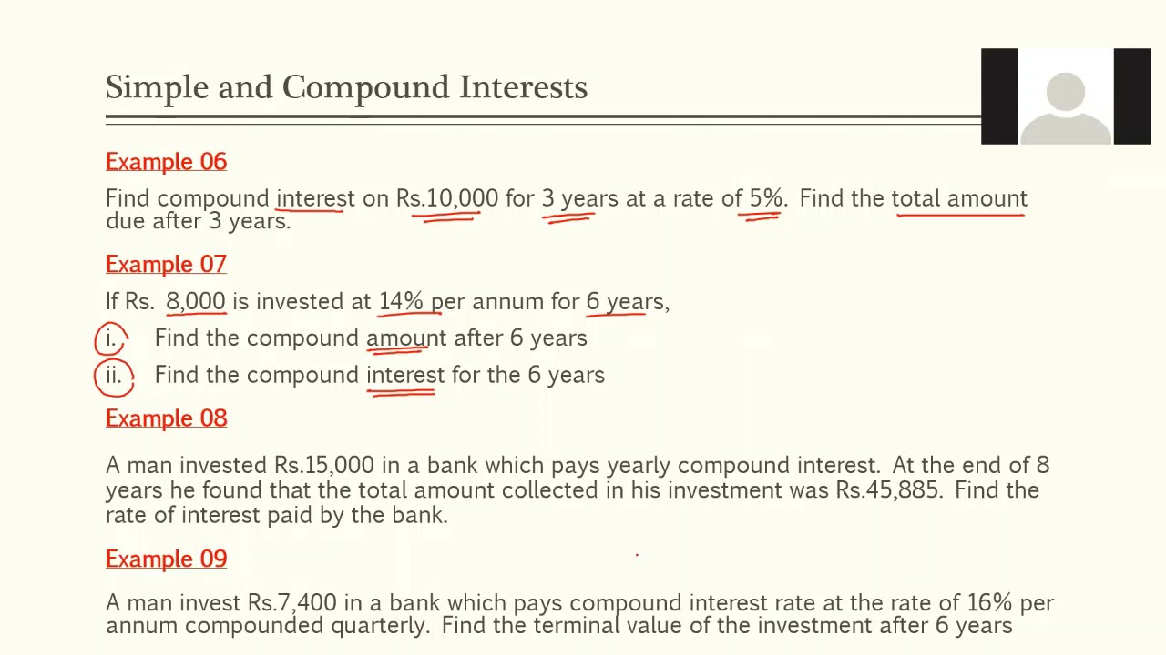 Compound Interest - Worked Examples (Financial Mathematics) - YouTube