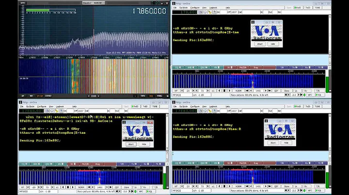 VOA Radiogram, Jammed MFSK32 picture