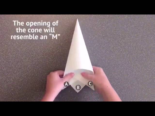 how to make a parchment paper cone