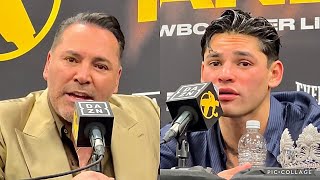 OSCAR DE LA HOYA & DERRICK JAMES SNAP AT REPORTER ASKING ABOUT GERVONTA DAVIS! by Little Giant Boxing 40,948 views 3 weeks ago 1 minute, 14 seconds