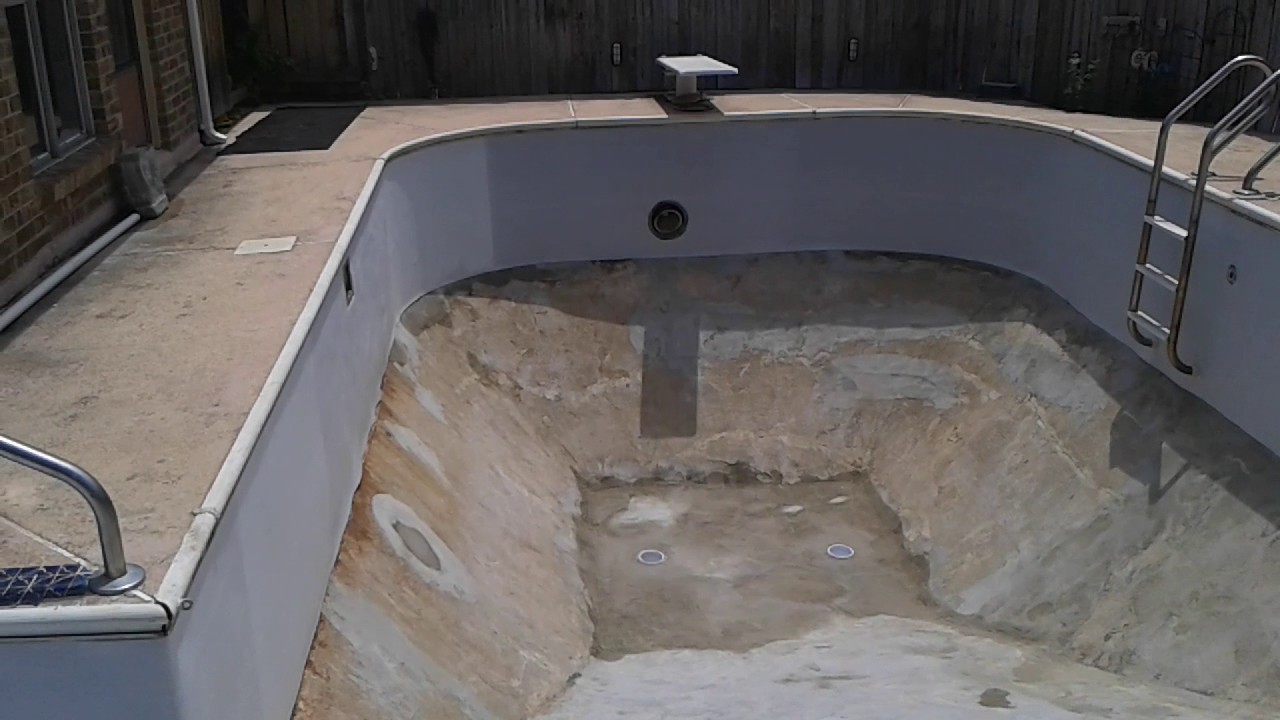 3rd video of in-ground vinyl liner replacement and structure repair