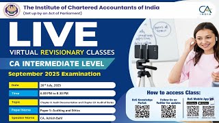 Intermediate Paper 5:AE | Topic: Chapter 6 and Chapter 10 | Session 2 | 26 July, 2025