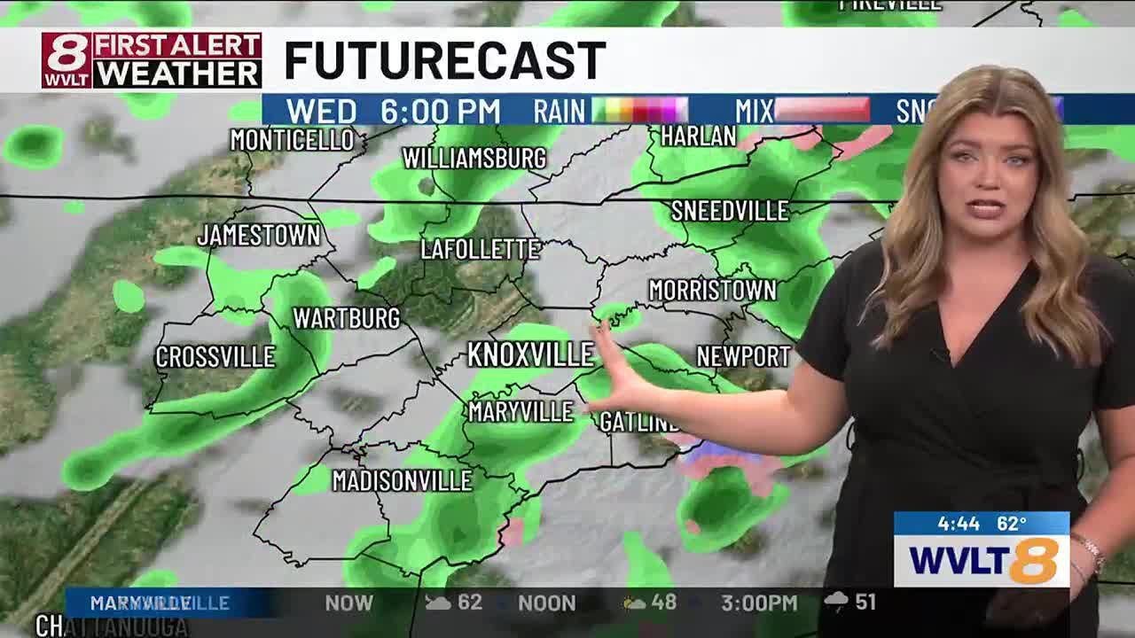 Cooler air moves in with showers and isolated mountain snow showers ...