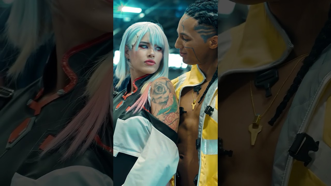 🔥AMAZING Lucy and David Cosplays from Cyberpunk🔥 filmed at Japan Expo