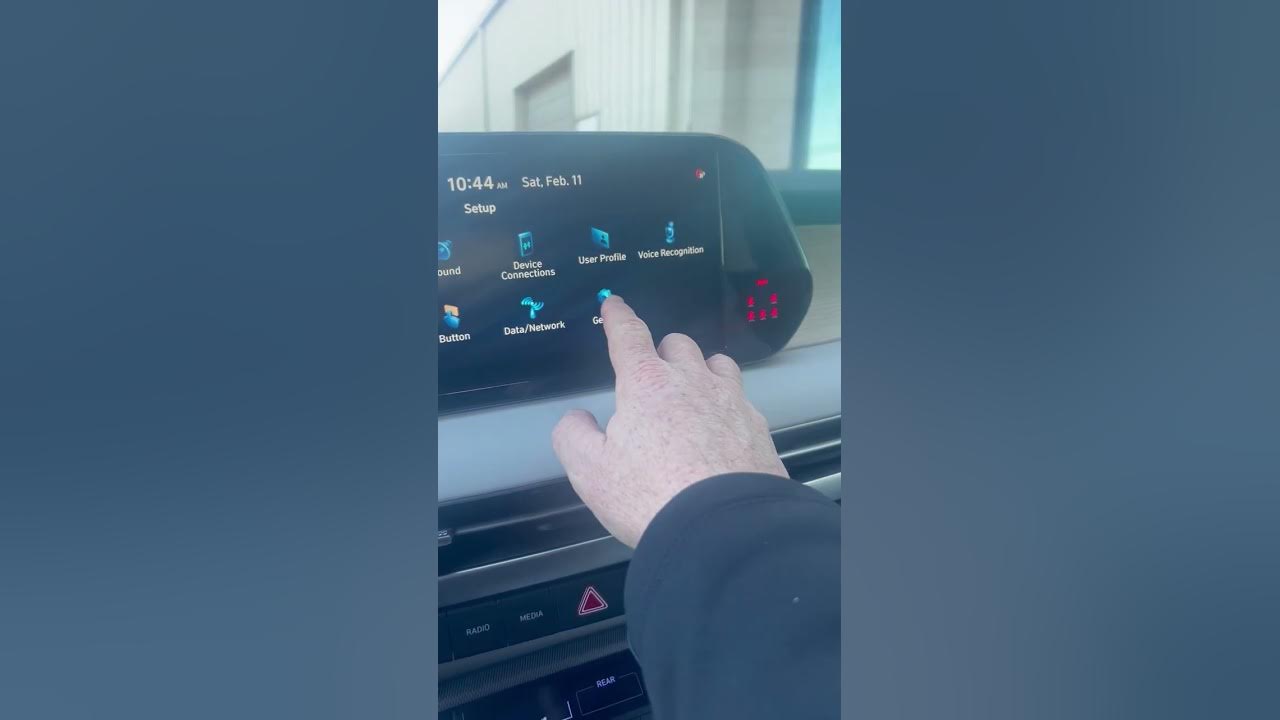 2023 Hyundai Palisade Heads up display set up YouTube